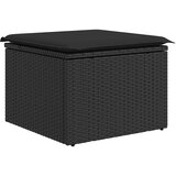  11-dijelni vrtni set s jastucima crni poliratan | shoptok.hr