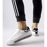 Gemre White and black sneakers with rhinestones Dina | Shoptok.si
