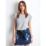 BASIC Feel Good T-shirt-RV-TS-4833.44P-grey Cene