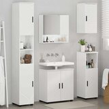  Set namještaja za kupaonicu Zidne 5 pcs Visoki sjaj bijela | shoptok.hr