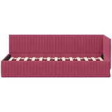  Kutni okvir kreveta Vinska crvena 80 cm x 200 cm Baršun | shoptok.hr
