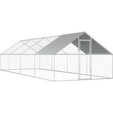 Vanjski kavez za kokoši od pocinčanog čelika 2,75 x 8 x 1,92 m Cijene