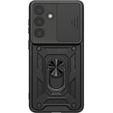 AVIZAR Ovitek za Galaxy S26 Plus z magnetnim obročem in drsnim pokrovčkom kamere, Črna, (5000274137) | Shoptok.si