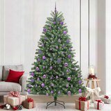  Umjetno božićno drvce s nogom Zelena 240 cm PVC i metal | shoptok.hr