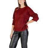 Only Puloverji ONLRENE LIFE LS BUTTON O-NECK CC KNT 15350612 Rdeča | Shoptok.si