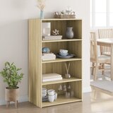 vidaXL Visoka omara sonoma hrast 70x41x124 cm inženirski les Cene