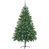 vidaXL Božično drevo med 300 LED z stojalom Zelena 180 cm PE | Shoptok.si