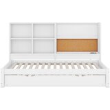 Lumor Postelja z banjico 90x200 cm z vlečno posteljo, risalno desko in predali za shranjevanje - Bela, (22155983) | Shoptok.si