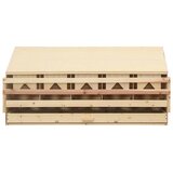  Gnijezdo za nesilice s 5 odjeljaka 117x33x54cm masivna borovina Slike