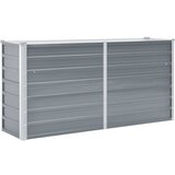 vidaXL Visoka greda iz pocinkanega jekla 160x40x77 cm sive barve Cene