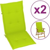 vidaXL Blazine za vrtne stole 2 kosa svetlo zelene 120x50x3 cm Cene