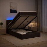  od pjene s madracem i LED-om Tamno smeđa 120 x 190 cm | shoptok.hr