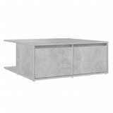  Stolić za kavu siva boja betona 80 x 80 x 31 cm od iverice | Eponuda.com