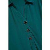 Marisse Emerald V-Neck Shirt | Shoptok.si