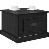 vidaXL Klubska miza Črni hrast 50 x 50 x 35 cm Konstruiran les | Shoptok.si