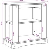  Stalak za akvarij CORONA Bijela i smeđa 60 x 30 x 60 cm 150 kg | shoptok.hr