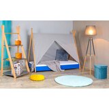  Krevet sa Nadstrešnicom i Dušekom 180X80cm Tipi Plavi | ePonuda.com