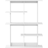  Stenska polica Bela 102 x 20 x 130 cm Inženirski les, (5000306967) | Shoptok.si