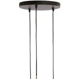 Light & Living Mat crna/u brončanoj boji viseća svjetiljka s metalnim sjenilom ø 36 cm Yaelle – | shoptok.hr