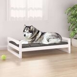  Krevet za pse bijeli 105 5x75 5x28 cm od masivne borovine | shoptok.hr