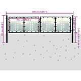 Crna jednokrilna ogradna vrata 300x75 cm | shoptok.hr