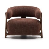 Kave Home Smeđa fotelja od šenila Granite – | shoptok.hr