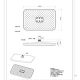 Tuš ruža četvrtasta 305x305mm mat crna Fluss Eckle | Eponuda.ba