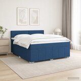  Boxspring krevet s madracem Plava 140 x 190 cm Tkanina | shoptok.hr