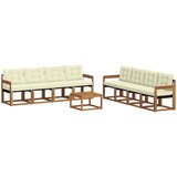  Set vanjskih sofa 9 kom. Prirodna i krem | shoptok.hr
