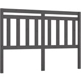 Maison Chic posteljno vzglavje - vzglavna omarica - nočna omarica sivo 146x4x100 cm trdna borovina, (21704931) Cene