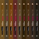 NYX Professional Makeup Powder Louder svinčnik za obrvi s krtačko odtenek Black Cherry 1 kos | Shoptok.si