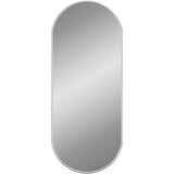  Zidno ogledalo srebrno 60x25 cm ovalno | Shoptok.si