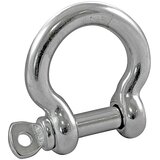 MARINETECH Okrogla sponka (Premer vijaka: 10 mm, Okroglo ukrivljeno, Nerjavno jeklo, A4, Srebrna) Cene