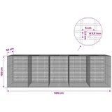  Gabion s žicom debljine 3,5 mm i mrežom 5x2,5 cm 500x50x150 cm | shoptok.hr