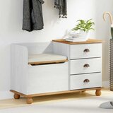  Klupa za pohranu s ladicama ASKIM Bijelo 100 x 39 x 62 cm | shoptok.hr