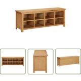 The Living Store Stojalo za čevlje 114x37x45 cm trdna hrastovina - Stojalo Za Čevlje, (21744432) Cene