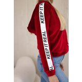 Kesi Velour hoodie red | shoptok.hr