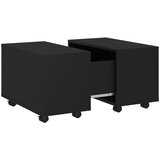Furnova Klubska mizica črna 60x60x38 cm iverna plošča, (21915544) | Shoptok.si