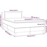  S oprugama i madracem crni 120 x 200cm od tkanine | shoptok.hr