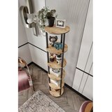 Hanah home Polica za knjige Bookcase 6 Layer Round Hrast | ePonuda.com