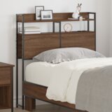 vidaXL Skladiščni naslon Rjava hrast 100 cm Konstruiran les | Shoptok.si