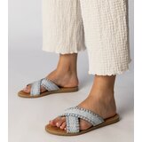 Gemre Blue braided women's flip-flops Ellinara | ePonuda.com