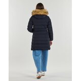 Superdry Hooded Faux Fur Fuji Mid Length Coat Tamno plava | shoptok.hr