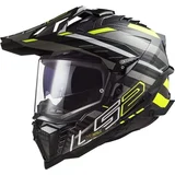 Ls2 MX701 Explorer Carbon Edge Black/Hi-Vis Yellow L Čelada