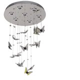  LED kristalna stropna svetiljka MURU LED/24W/230V prečnik 40 cm sjajni hrom + daljinski upravljač | Eponuda.com