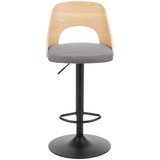 Mömax Barski Stol Lucy, Temno Siva, Hrast | Shoptok.si