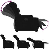  Naslonjač na podizanje od tkanine crni | shoptok.hr