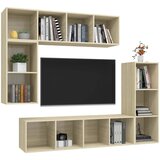  4-dijelni set TV ormarića boja hrasta sonome konstruirano drvo | shoptok.hr