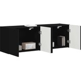 TV zidni ormar 2 pcs Crna 59,5 x 31 x 40 cm Konstruirano drvo | shoptok.hr