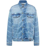 Versace Jeans Couture Prehodna jakna '76UP400' moder denim / bela